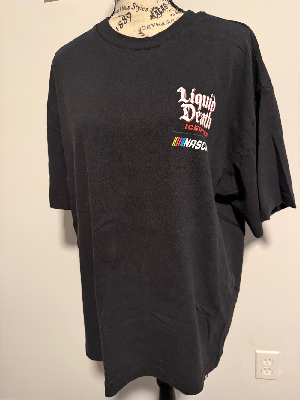 47 Black Liquid Death Iced Tea NASCAR Short Sleeve Tee
